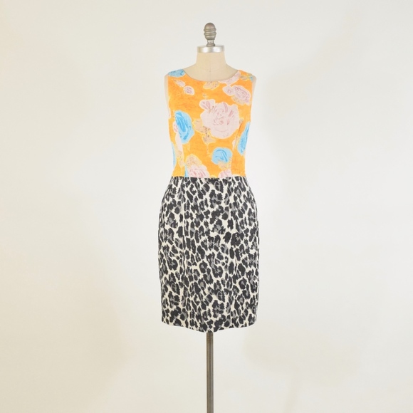 ❌SOLD❌Tracy Reese Mixed Print Jacquard Dress - Picture 3 of 8